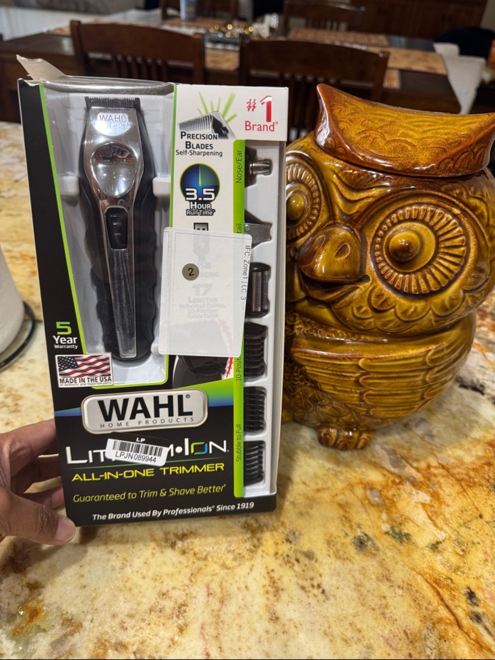 Wahl Brown-Glazed Owl Ceramic Vase